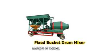 Fixed Bucket Drum Mixer