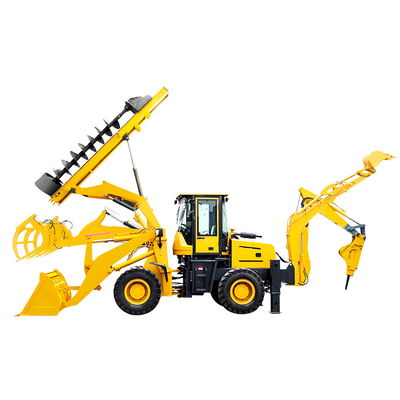 Heavy Duty Construction Backhoe Loader With 1.2m3 Loading Bucket Capacity