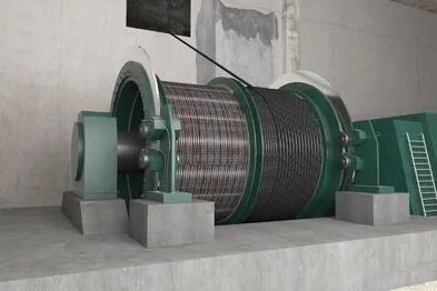 JKM JKMD Tower Multi Rope Friction Mine Hoist Landing