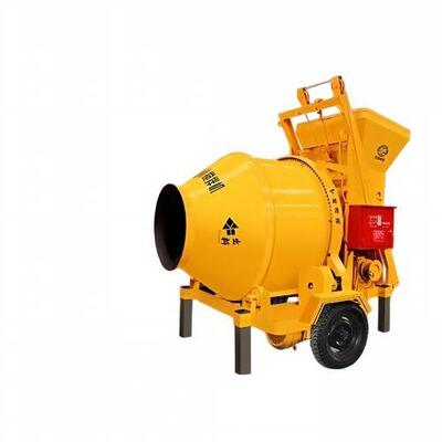 Cement Plant Equipments A2-510 Portable Concrete Mixer Diesel Engine Powered For Remote Mine Construction Sites