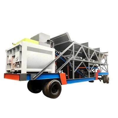 JS Mobile Forced Mixing Plant 20 to 180m3/h Output Cement Plant Equipments China Supplier