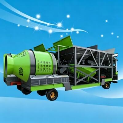 Compact Structure JZM Series Mobile Drum Mixing Plant Accurate Weighing Concrete Mixer Station Cement Plant Equipments