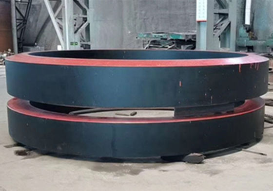 Plain Riding Ring Cement Plant 2-9M Rotary Kiln Tyre And Rotary Kiln Ride Ring