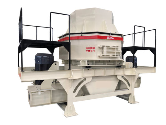 Vertical 24 - 60 TPH Plastic Sand Making Machine High Crushing Efficiency