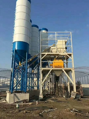 35m3/H Cement Plant Equipments HZS35 Concrete Batching Plant For Mining