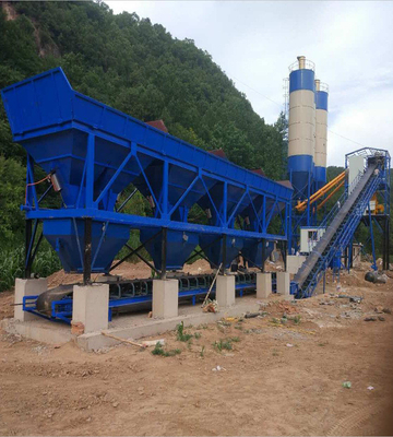 HZS35 Concrete Mixing Station Composed Of Batching , Mixing , Electrical Control