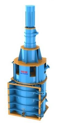 Bulk Materials Vertical Spiral Mill PLC Control 6mm Feed Size