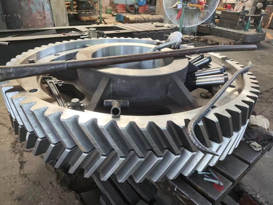 42crmo4 Steel Sag Mill Girth Gear In Cement And Minerals Industries