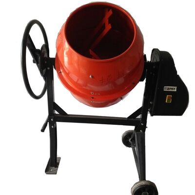 Durable Cement Plant Equipments Vertical Drum Mixer with Manual Tilt Wheel and High Output Motor for Material Blending