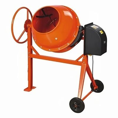 Durable Cement Plant Equipments Vertical Drum Mixer with Manual Tilt Wheel and High Output Motor for Material Blending