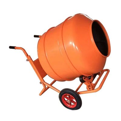 Cement Plant Equipments With Mobile Handcart Frame And Corrosion Resistant Mixing Drum For Concrete Mixing In Construction Sites