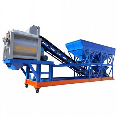 JS Mobile Forced Mixing Plant Portable Concrete Mixing Station Cement Plant Equipments