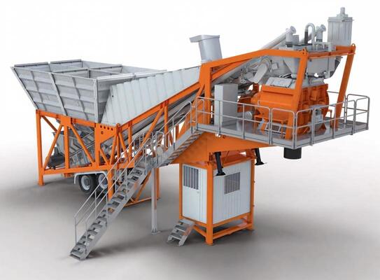 JS Mobile Forced Mixing Plant Mobile Concrete Mixing Station Cement Plant Equipments OEM Available