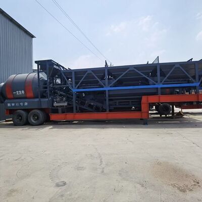 Cement Plant Equipments Mobile Drum Concrete Batching Plant Portable Concrete Mixing Station For Construction Works