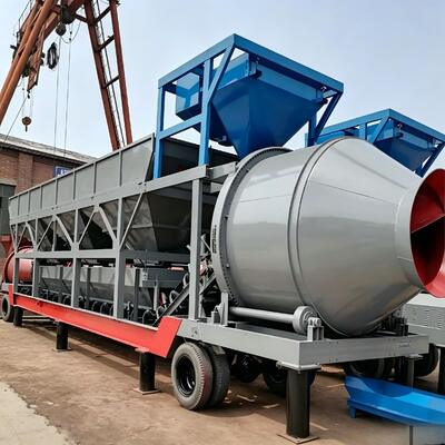 Mobile Concrete Batching Plant JZM Drum Mixer For Emergency And Remote Construction Projects Cement Plant Equipments