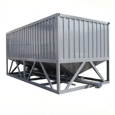 Cement Plant Equipments Horizontal Cement Tank 50T-150T Horizontal Cement Silo For Concrete Batching Plant Mining Project Powder Storage