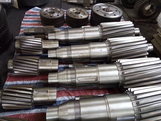 ASTM Nickel Coatings Forging Steel Pinion Gear Shaft Parts Of Mining Machine