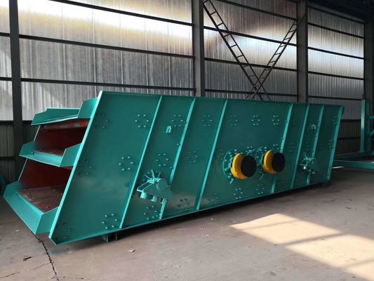 Linear Vibrating Screen Dual Motor Ore Dressing Equipment