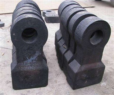 Anti Wear Bimetallic 65HRC coal Crusher Hammer For Cement Factory