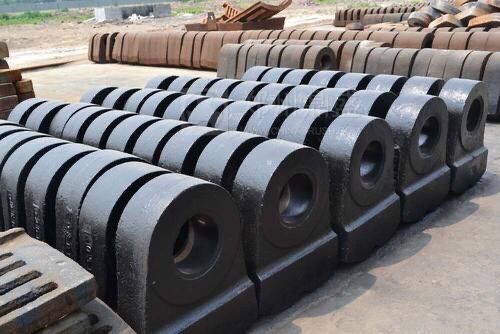 65HRC Manganese Steel Castings Hammers For Hammer Crusher Wear Parts