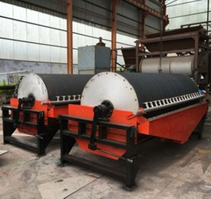 20t/h 35r/Min Wet Drum Magnetic Separator Machine For Mineral Processing