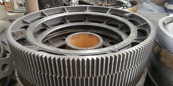 UNI EN ISO 42CrMo4 Rotary Kiln Girth Gear Ring Gear and cement Ball Mill Ring Gear price