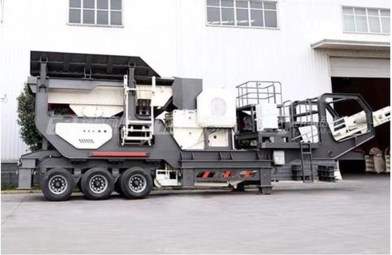 Construction 500Tph Mobile Jaw Crusher Impact Crusher Plant