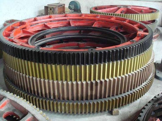 Diameter 100mm to 16000mm Spur Ring Gear Rotary Kiln Gear Ring For Ball Mill
