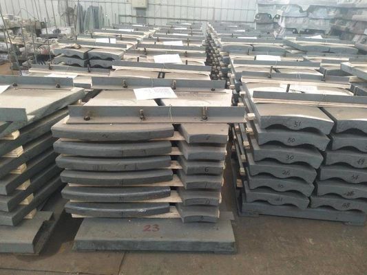 Mn Alloy Steel Ball Mill Liner Plate and rod mill liner with  High Wear Resistant and long life