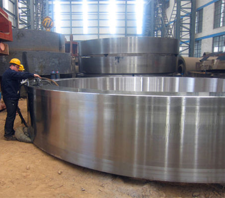 Rotary Dryer 42CrMo4 Steel Forging Ring Kiln Tyre with Large Diameter