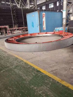 Diameter 100mm to 16000mm Spur Ring Gear Rotary Kiln Gear Ring For Ball Mill