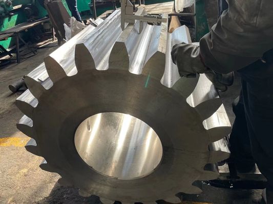 OEM Precision Steel Casting OD 16m Spiral Bevel Pinion Gear Cone Crusher Bevel Gear