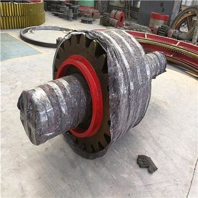 Cement  Rotary  Kiln  Supporting  Roller  Forging  Parts   45  Steel