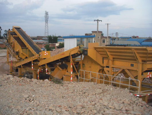 Construction Waste Crusher with capacity 100tph  and mobile crusher and portable crusher factory price