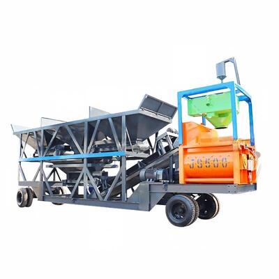 JS Mobile Forced Mixing Plant For Construction Project Cement Plant Equipments Manufacturer Supply